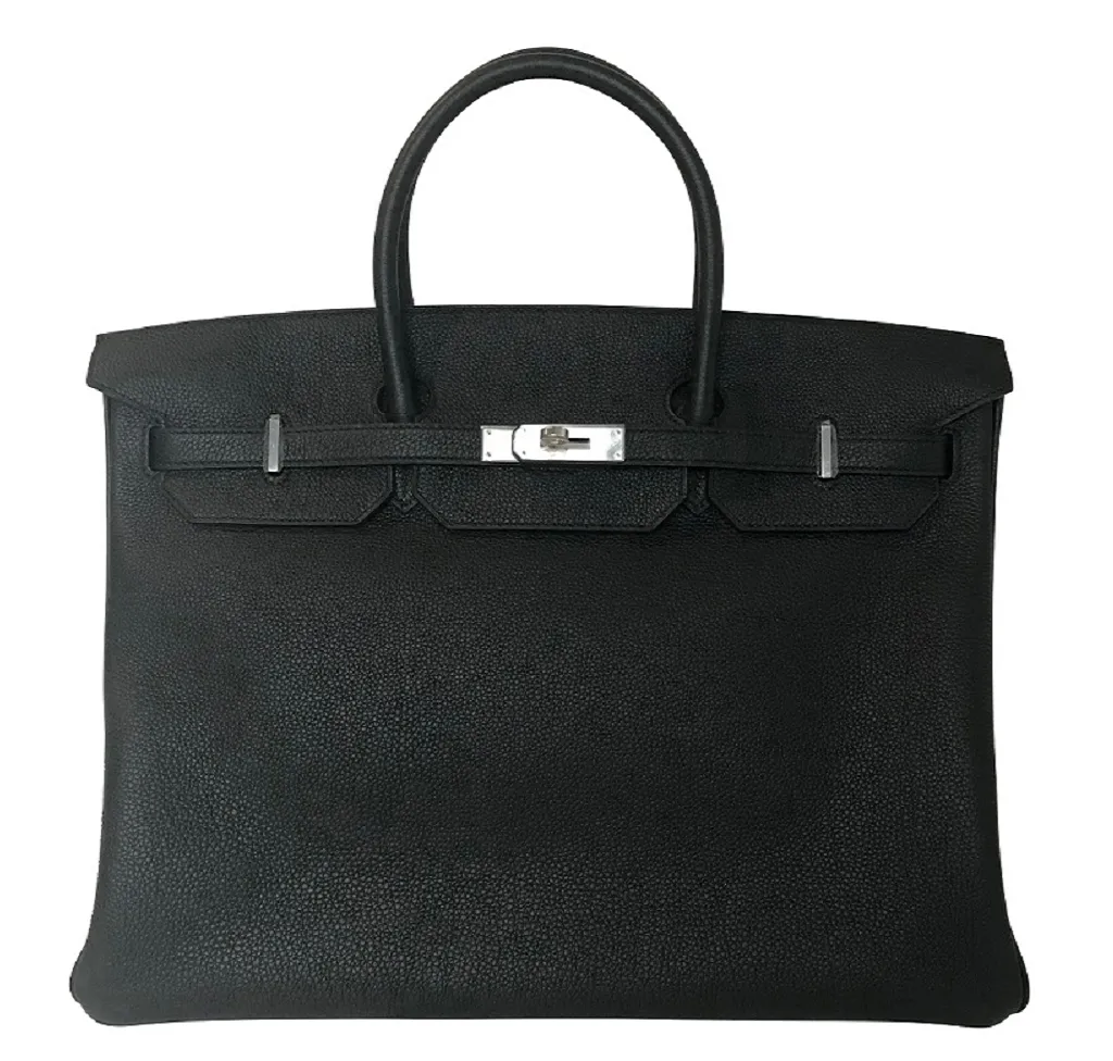 Trendy Inspired Hermès Birkin 40 Black Bag Phw